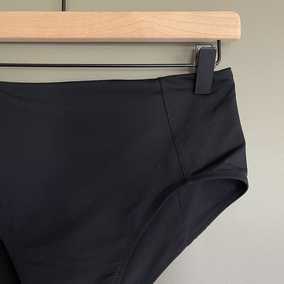 Athleta High Waist Bikini Bottom Size Small Black Swimwear Swimsuit Comfortable - Picture 6 of 15